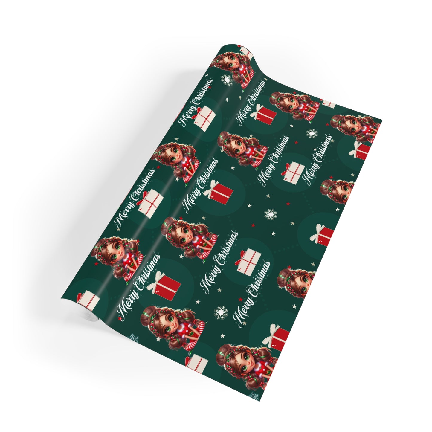Green Christmas 2 Wrapping Paper Rolls-Laylaybossycreations