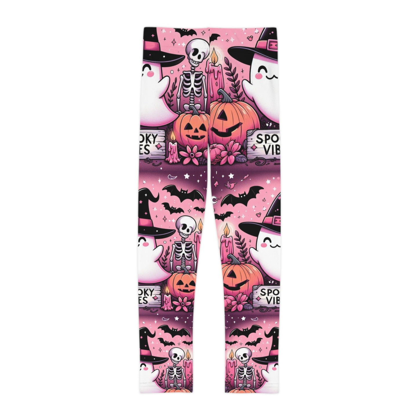Spooky Ghost Vibes Leggings-Laylaybossycreations