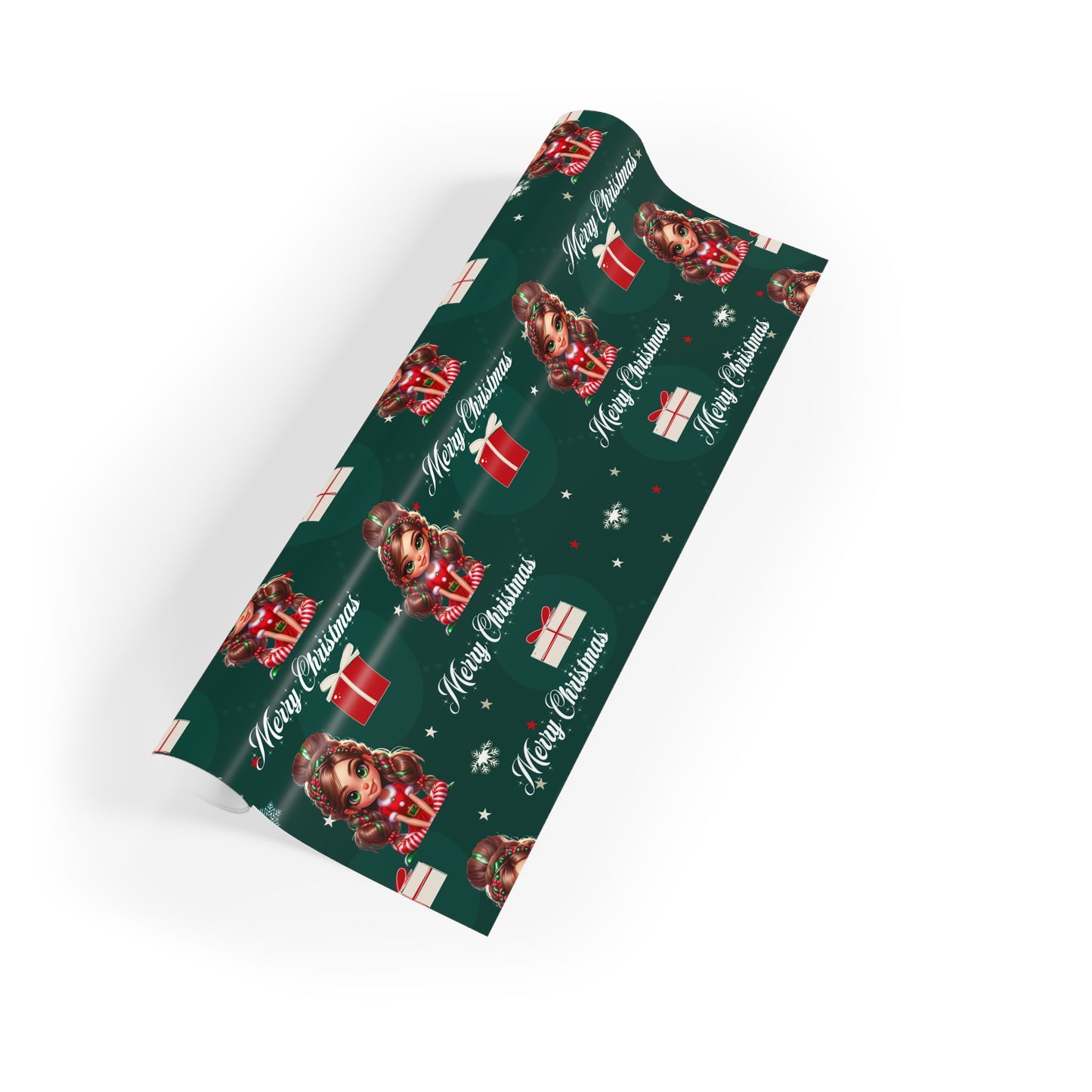 Green Christmas 2 Wrapping Paper Rolls-Laylaybossycreations
