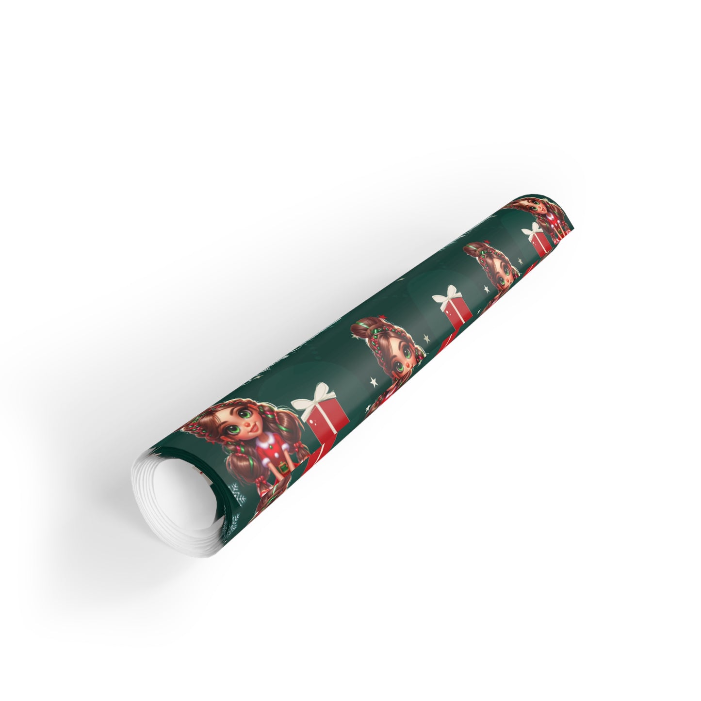 Green Christmas 2 Wrapping Paper Rolls-Laylaybossycreations