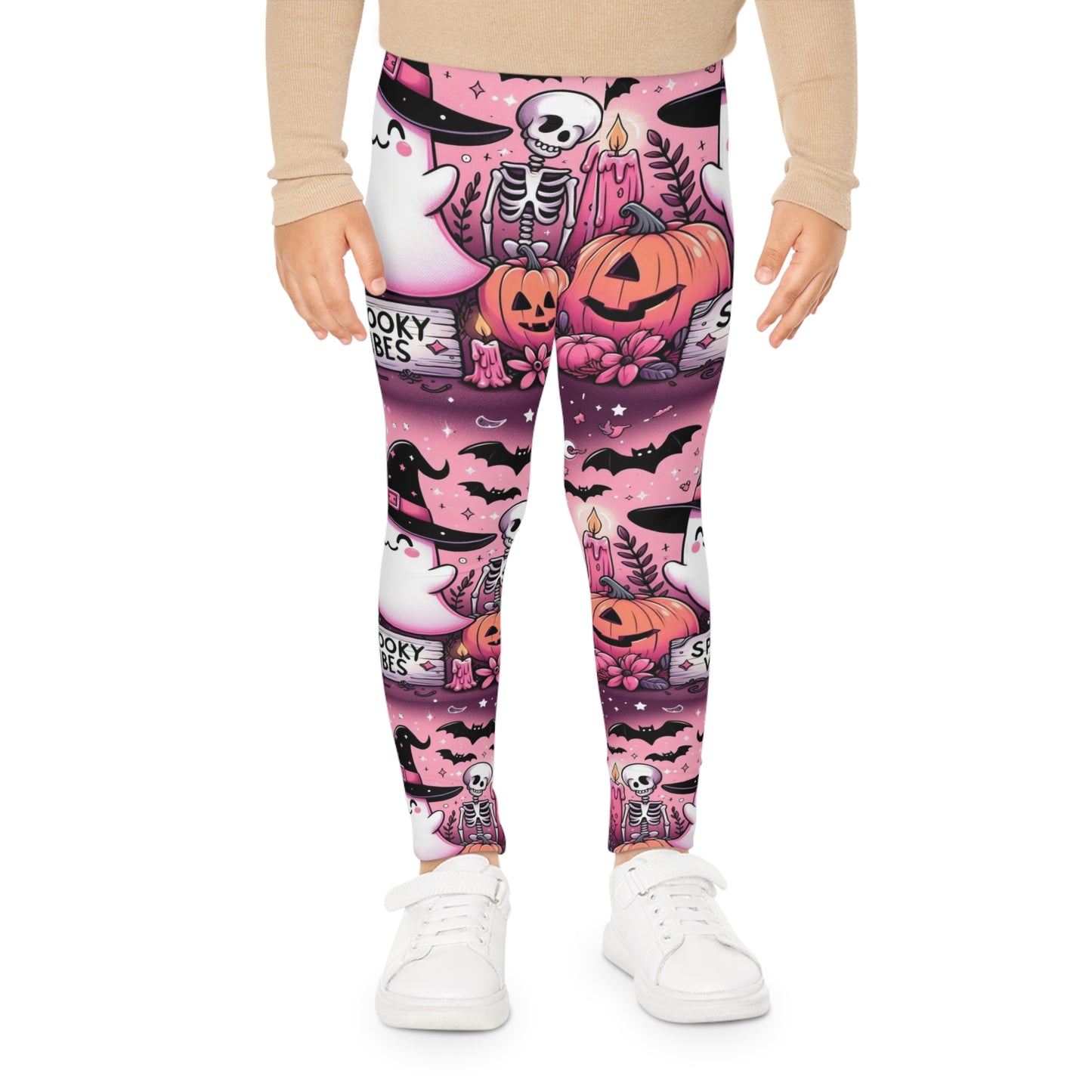 Spooky Ghost Vibes Leggings-Laylaybossycreations