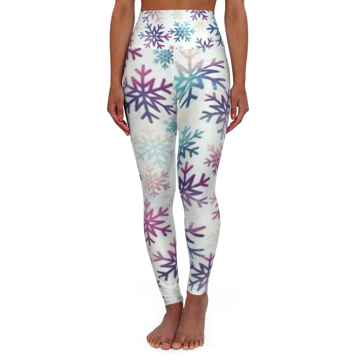 Perwinkle Snowflake Leggings-Laylaybossycreations