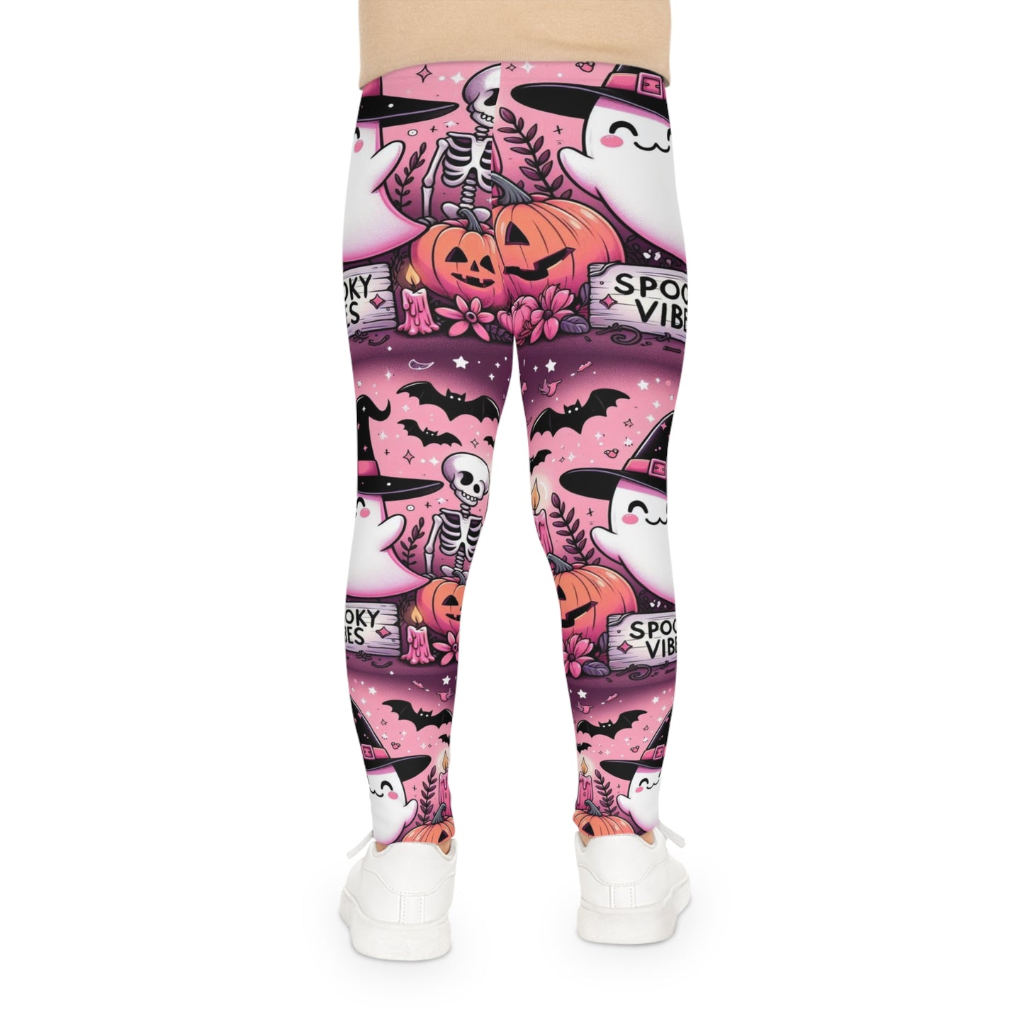 Spooky Ghost Vibes Leggings-Laylaybossycreations