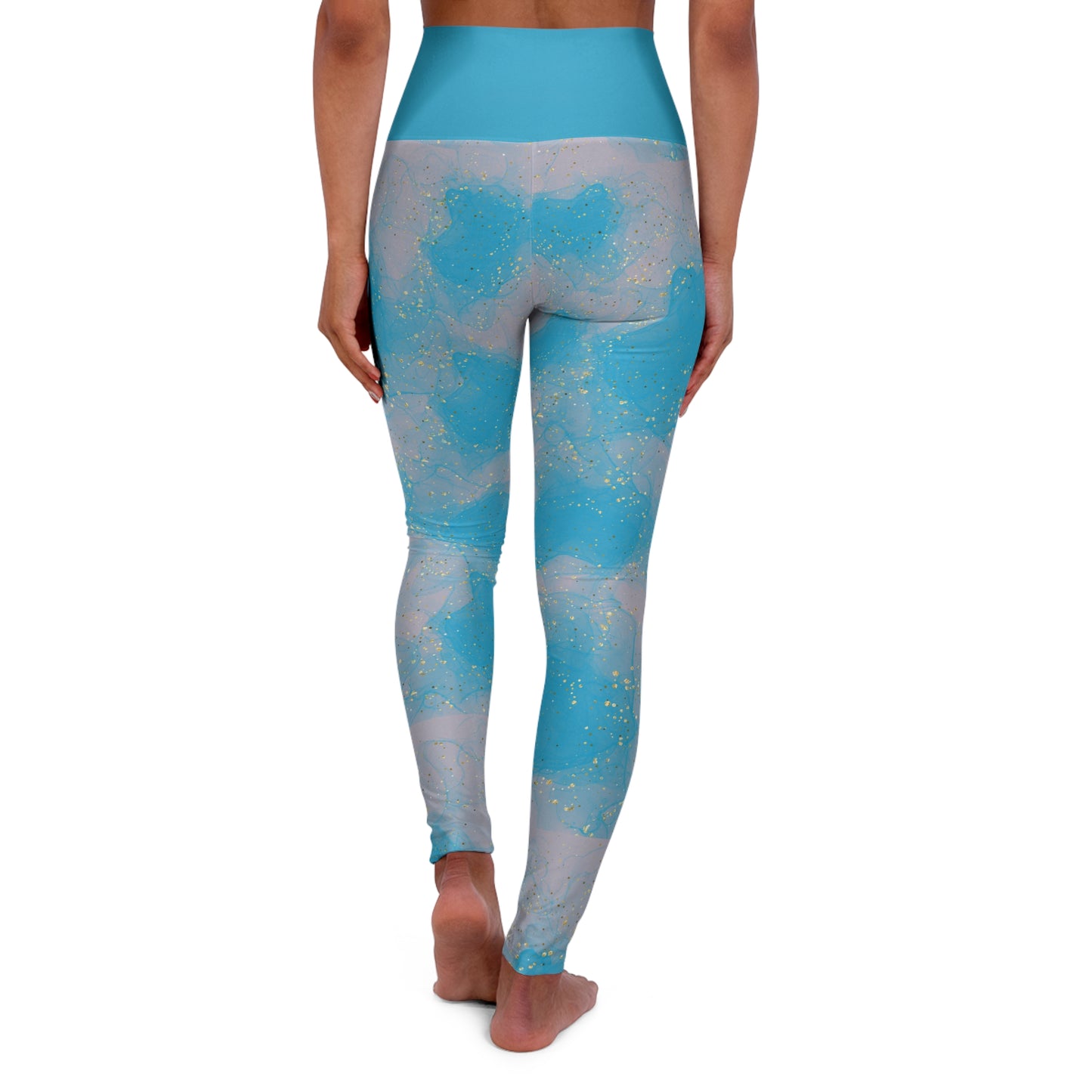 Blue-Gray Yoga Leggings-Laylaybossycreations