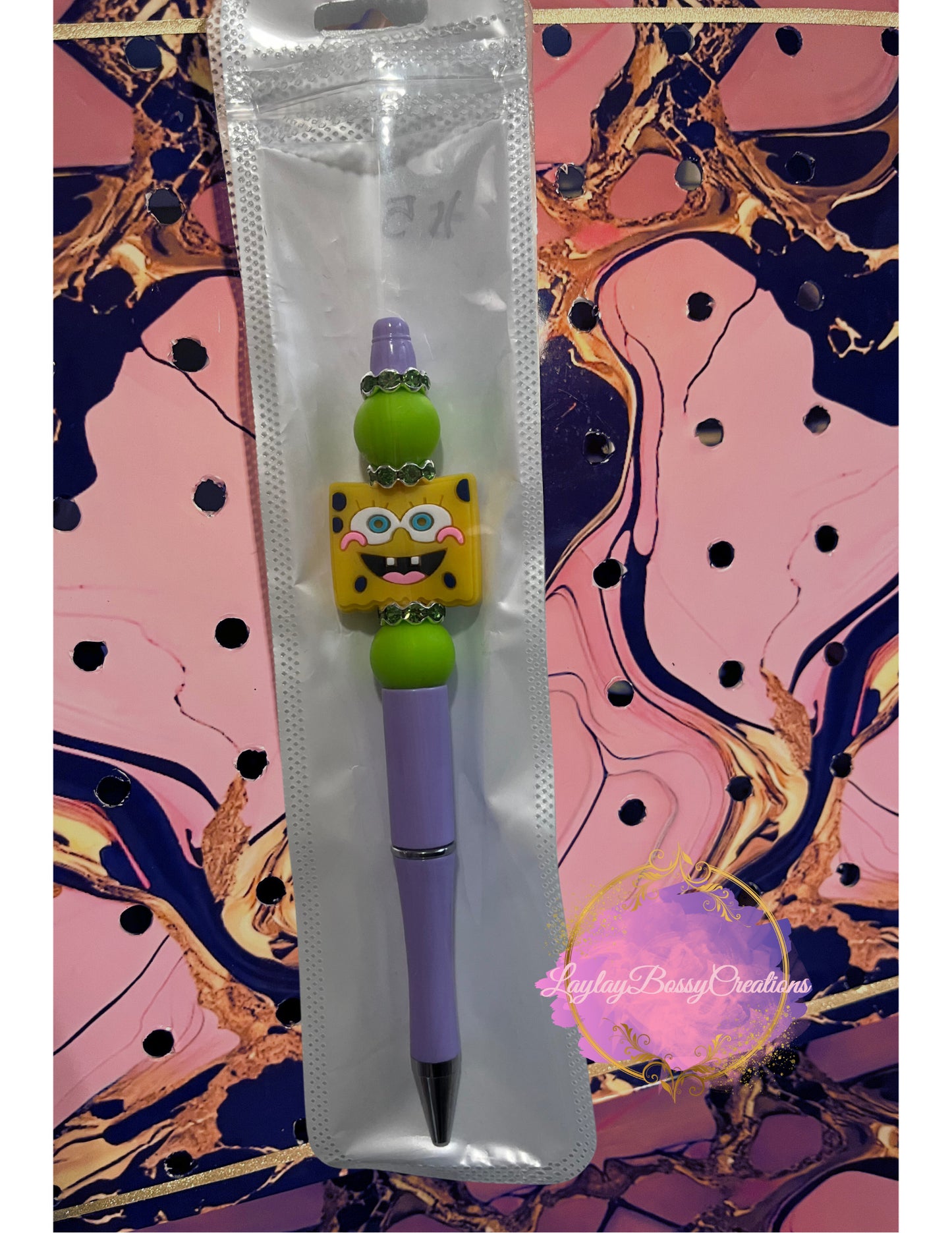 Purple and green Pen