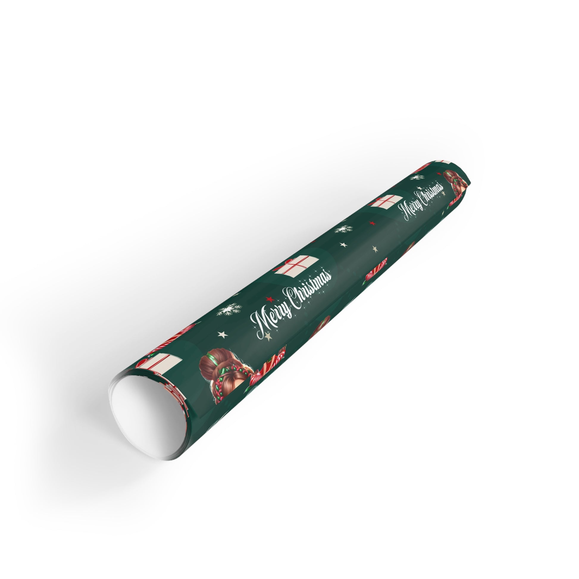 Green Christmas 2 Wrapping Paper Rolls-Laylaybossycreations