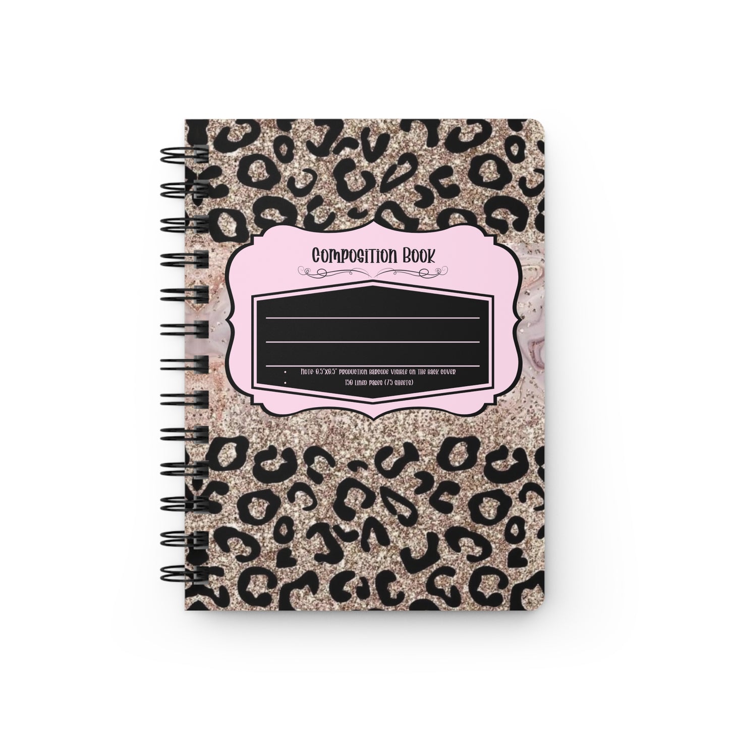 Cheetah Gold Spiral Journal-Laylaybossycreations