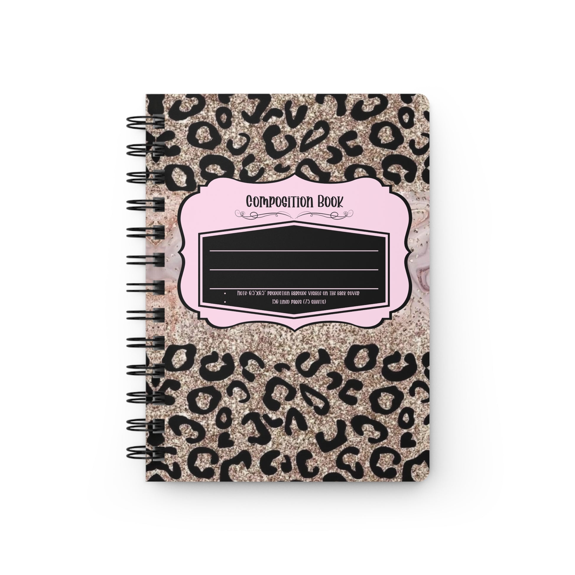 Cheetah Gold Spiral Journal-Laylaybossycreations