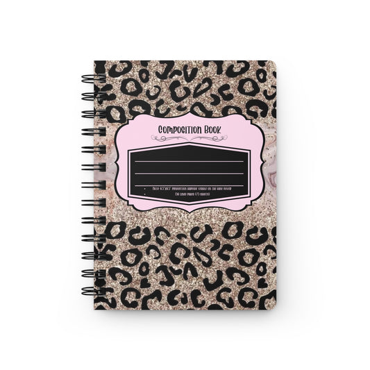 Cheetah Gold Spiral Journal-Laylaybossycreations
