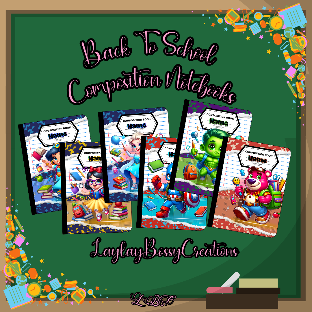 Composition Notebook Covers Bundle