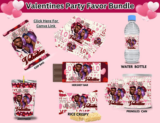 Valentine Party Favors Box Template