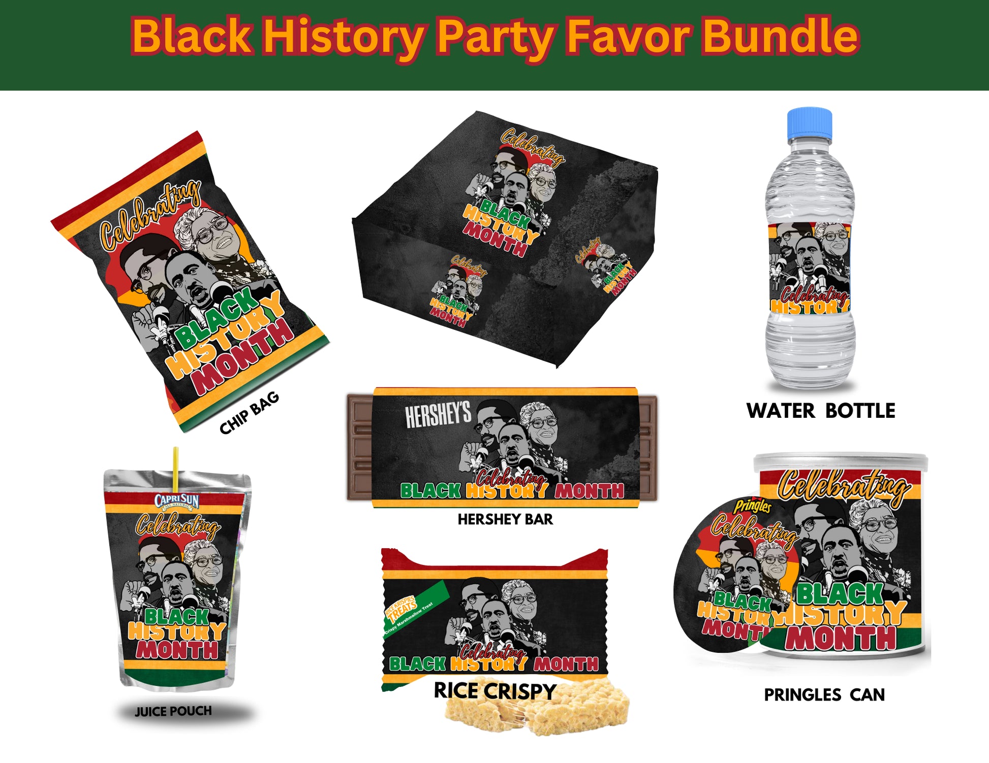 Black History Party Favor Bundle