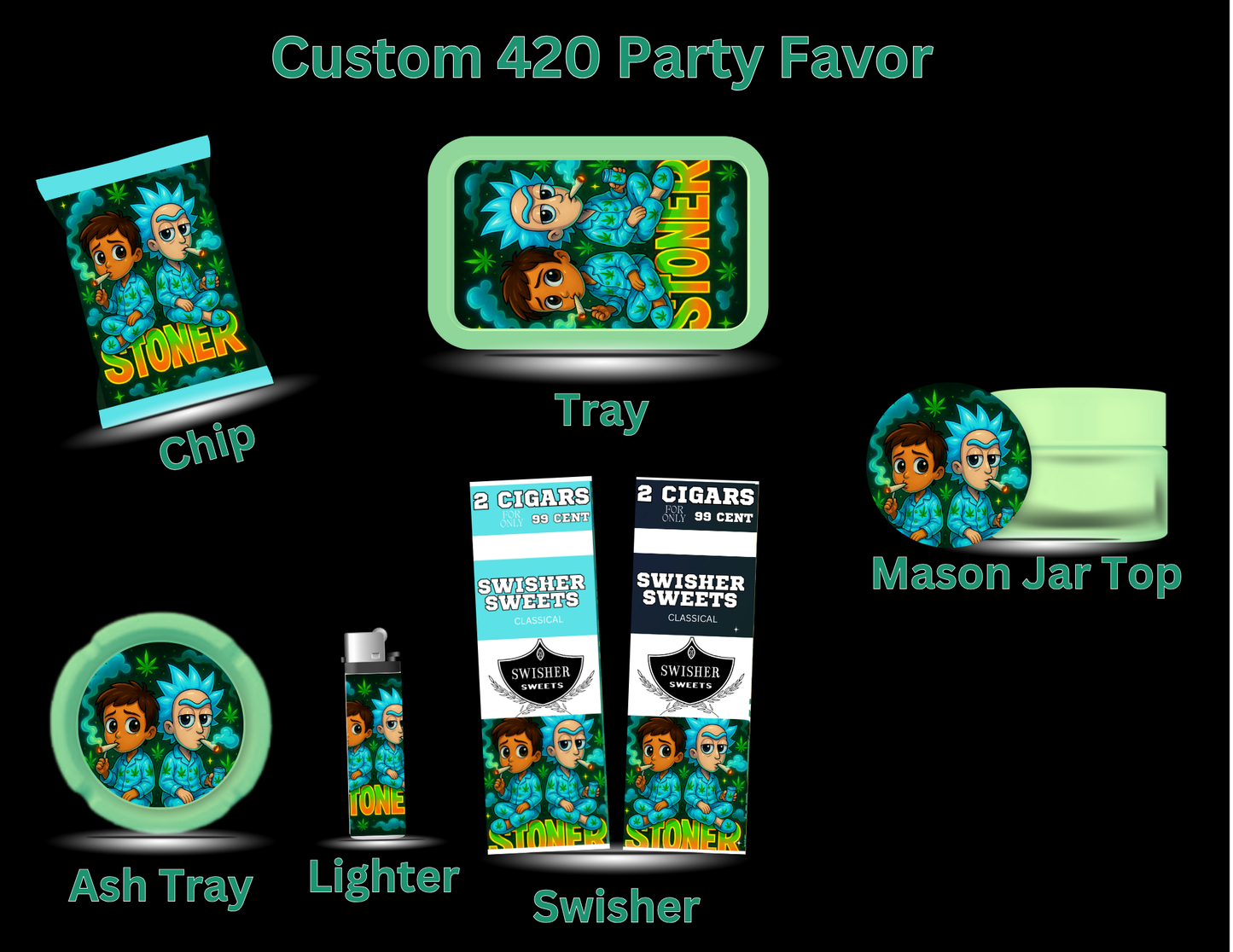 420 Custom Party Favor Bundle: Set 5