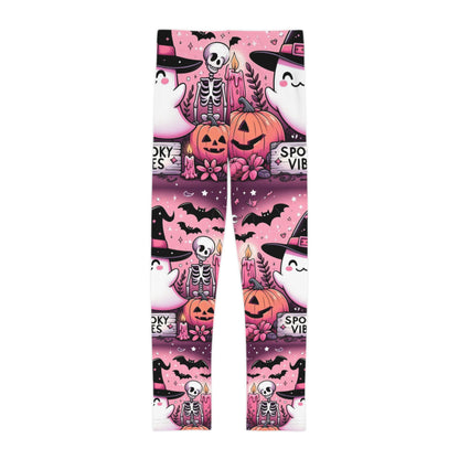 Spooky Ghost Vibes Leggings-Laylaybossycreations 