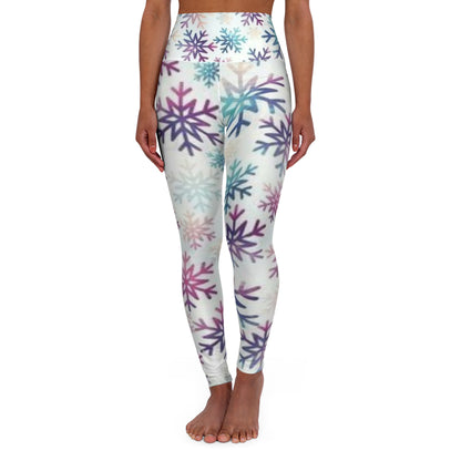 Perwinkle Snowflake Leggings-Laylaybossycreations 