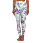 Perwinkle Snowflake Leggings-Laylaybossycreations 
