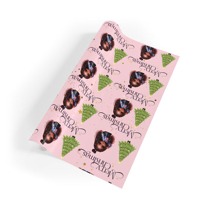 Light Pink Wrapping Paper Rolls, 1pc {Girl}-Laylaybossycreations 
