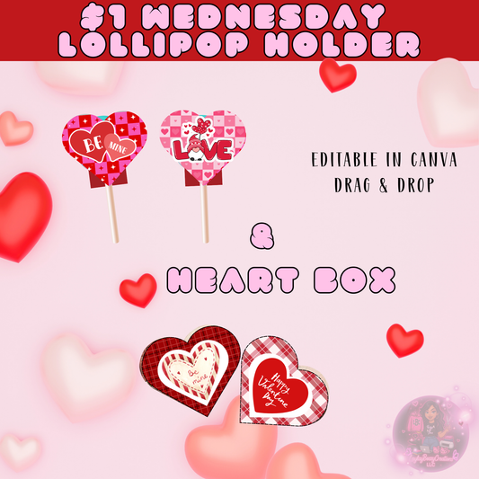 Vday Lollipop Holder & Heart Box
