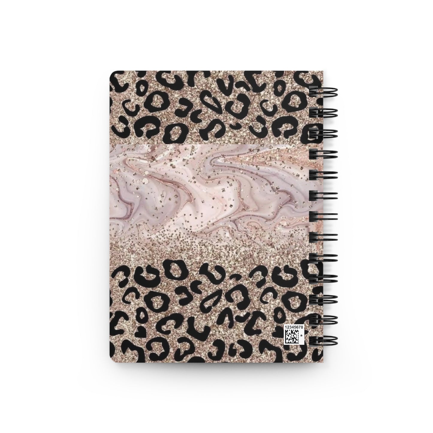 Cheetah Gold Spiral Journal