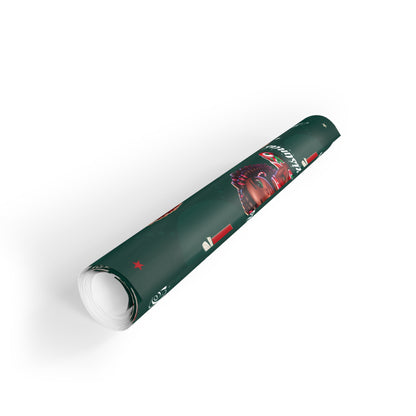 Green Christmas Wrapping Paper Rolls-Laylaybossycreations 
