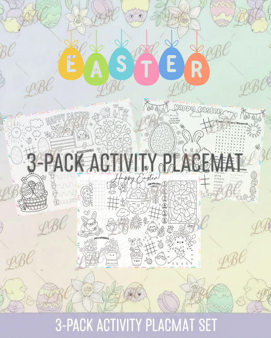 Easter Activity PlaceMat 3-Pack