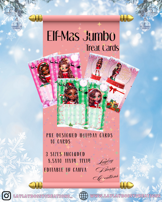 Elf-Mas Jumbo Treat Cards
