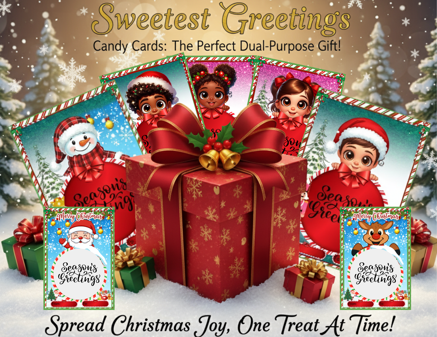 Peek-A-B00 Candy treat cards