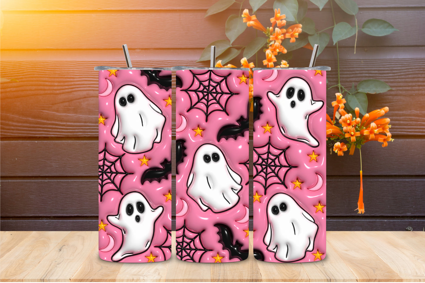 Digital Sublimation Image - Pink Ghost Sublimation Print