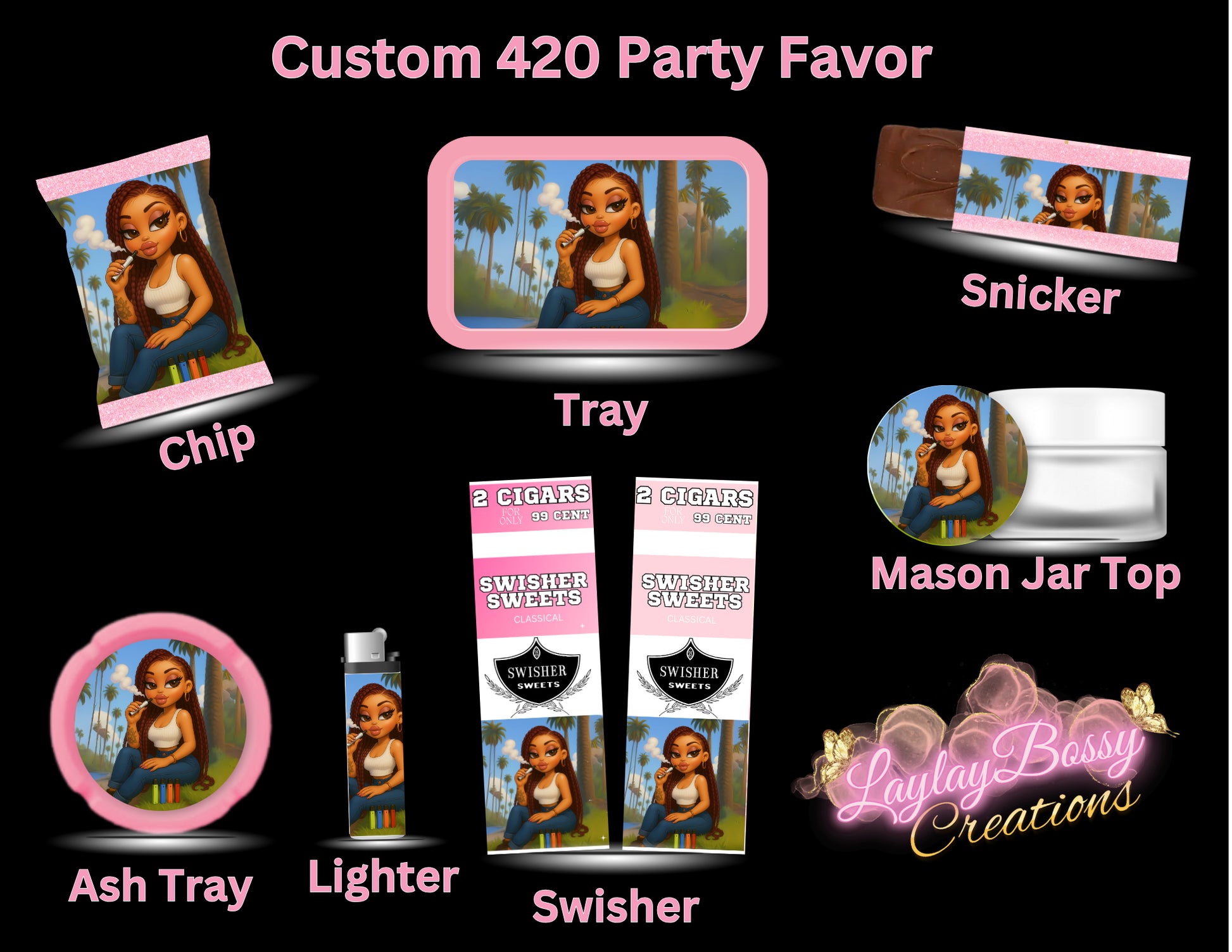 420 Custom Party Favor Bundle: Set 1