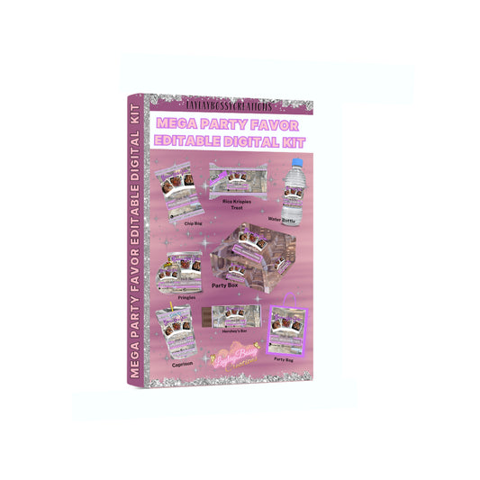 Mega Party Favor Editable Digital Kit