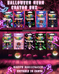 Halloween Neon Crayon Box